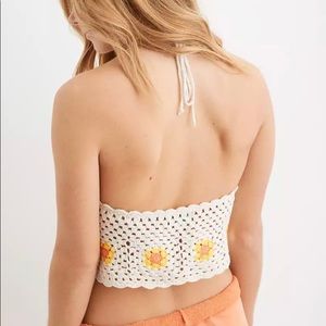 American Eagle Crochet Top